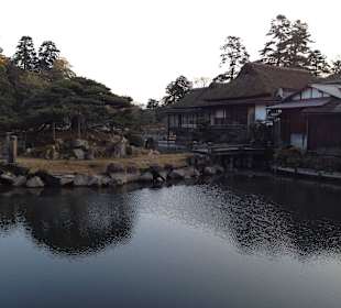Hikone castle and surrounding garden