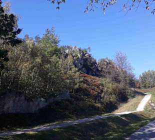 Entlang des Quarzriff Großen Pfahls