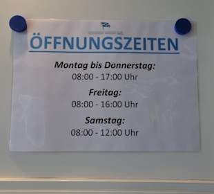 Die Öffnungszeiten des Terminals am Fährhafen