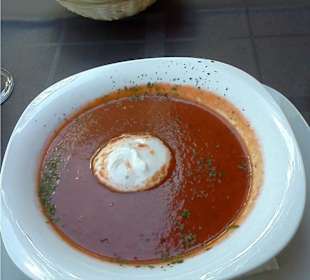 Die Tomatensuppe ist ein Muss!