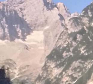 Ausblick bei der Fahrt mit der Alpspitzbahn