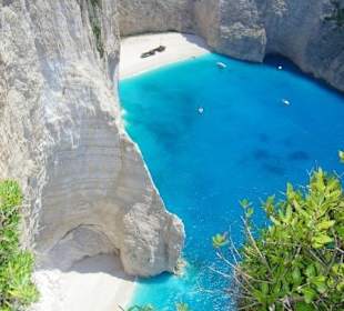 Widok na zatokę wraku z góry