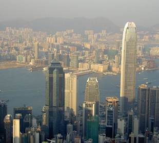 Hongkong Island, Blick vom Peak aus