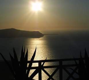 Zachód słońca w Firze.