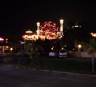 Lunapark, am Abend, toll beleuchtet Abend 