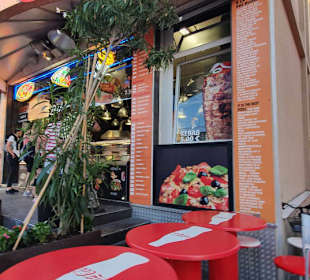 Guter Eisverkauf Pizzas usw.