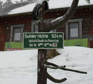 Suhler Hütte - Wegweiser