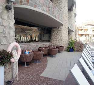 Außenbereich der Entertainmentbar