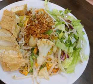 Panierter, gebratener Tofu vom Asia Wok