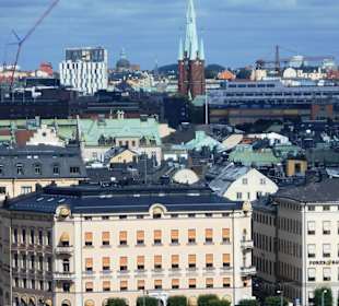 Blick vom Katarinahissen auf Stockholm