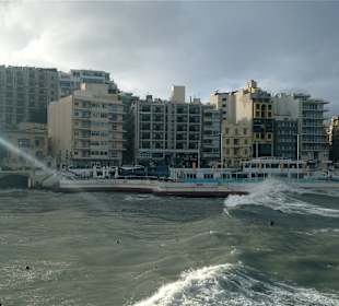 Balluta Bay Malta infront of Le Méridien Hotel
