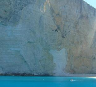 Einfahrt Navagio Bucht