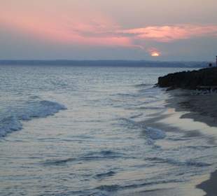 Sonnenuntergang am Migjorn-Strand