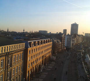Blick von oben auf die Promenade