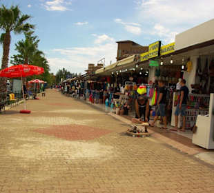 Kumköy Einkaufs-Bazarbereich