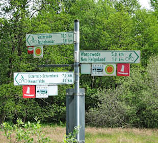 Wegweiser im Teufelsmoor