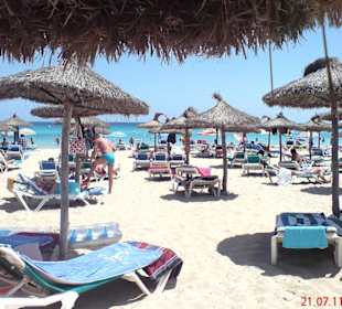Am Strand von Cala Millor