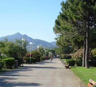 Wanderung an der Strandpromenade