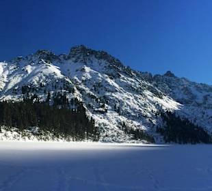 Morskie Oko frozen lake