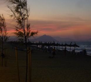 Sonnenuntergang am Strand