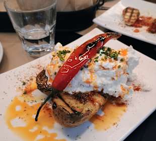 Pikante Käsepaste mit Kartoffeln