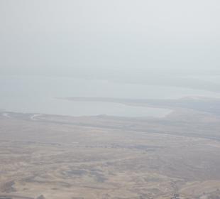 Seilbahnauffahrt - Blick Richtung Totes Meer