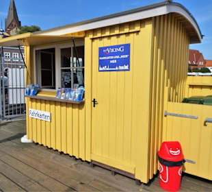 Die Verkaufsbude an der Schiffbrücke