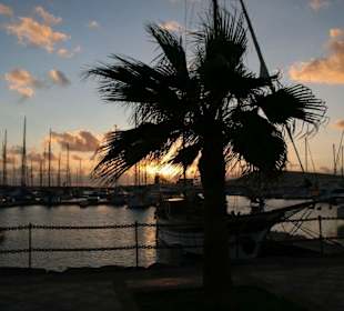 Abendstimmung an der Marina Rubicon