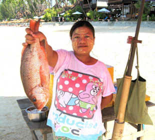Redsnapper für das Abendessen