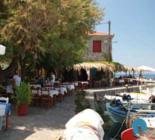 Köstliches Mittagsmahl  direkt an der Wasserkante