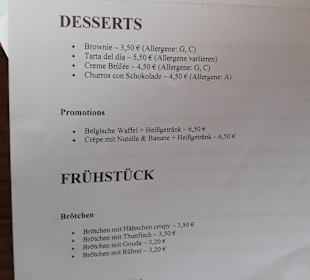 Speisekarte La vie est belle