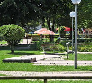 Der Minigolfplatz am Kurpark Bernau