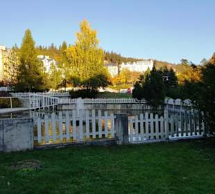 Der obere Teil mit Springbrunnen