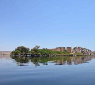Sicht auf den Isis Tempel