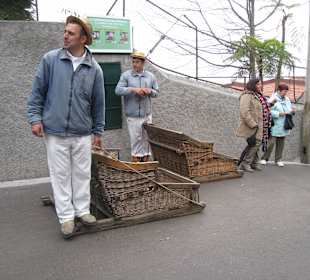 Einstieg zur Korbschlittenfahrt