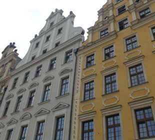 Am sehenswerten Rynek, dem Marktplatz von Breslau