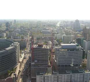 Widok z pałacu kultury