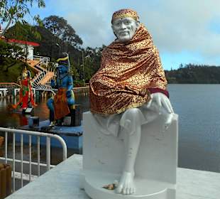 Sai Baba at Grand Bassin (Ganga Talao)
