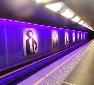 Kunst in der U Bahn