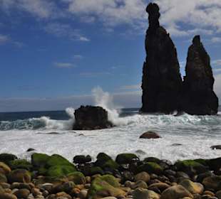 Felsen bei Ribeira Janela