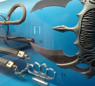 Verbotene Waffen im Zollmuseum
