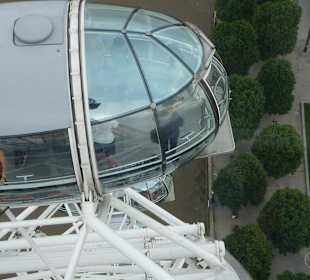Blick auf die Gondel hinter uns