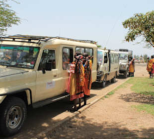 Einfahrt in NP Masai Mara