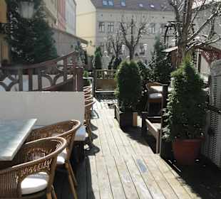 Der Außenbereich total gemütlich