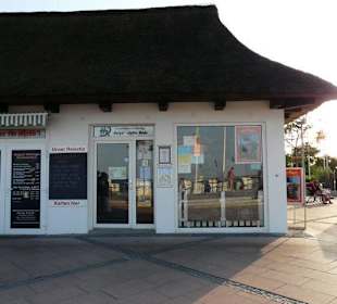 Shops and Restaurants at Sea Front in Dahme