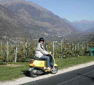 Durchs Vinschau mit dem Feldhof - Roller