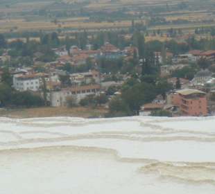 Pamukkale - z góry trawertyny