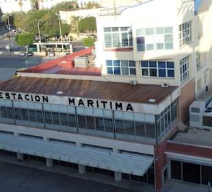 Blick auf das Kreuzfahrt-Terminal