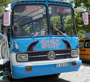 Panoramabus am Mittagsstopp