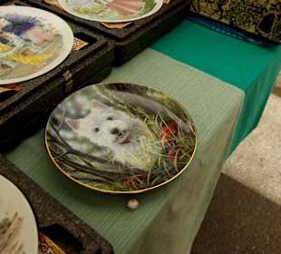 Teller mit Motive Westi 